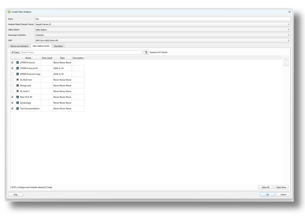 DCE tab example