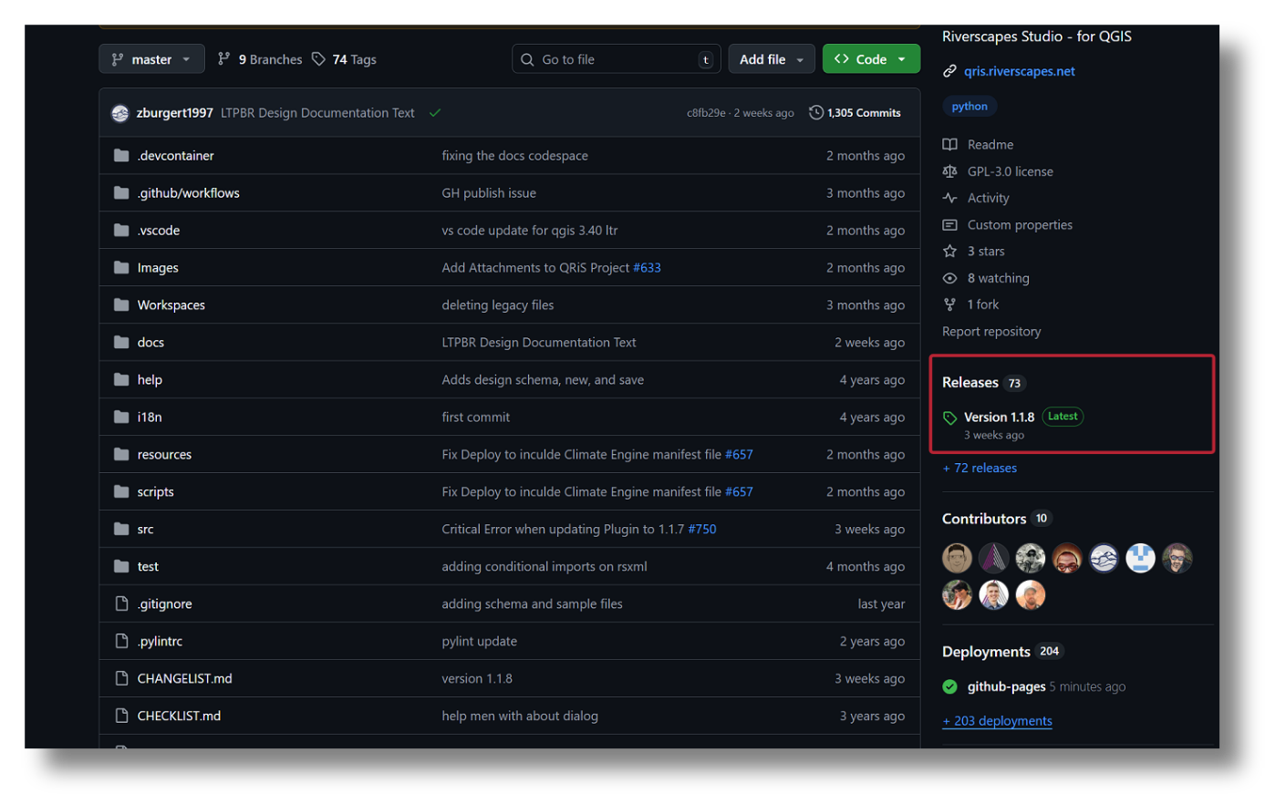 Releases Page