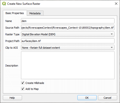 import existing surface